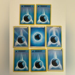 Blue Energy Pokemon Trading Cards